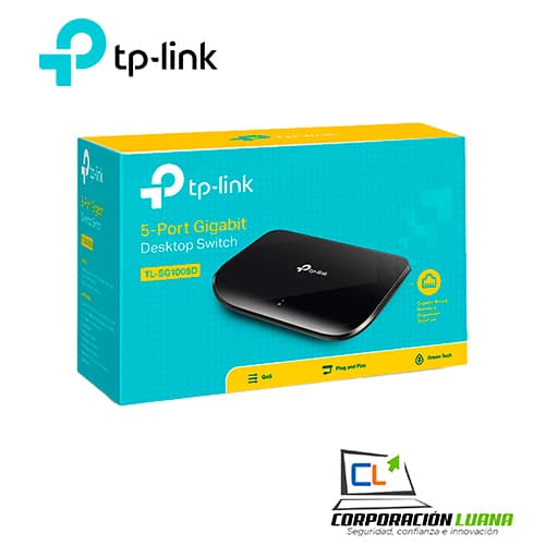 Foto del producto SWITCH TP-LINK 5 PUERTOS ( TL-SG1005D ) 10/100/1000 MBPS                                                                                              