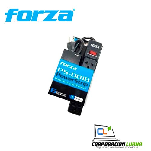 Foto del producto REGLETA FORZA 6 TOMAS ( PS-001B )                                                                                                                     