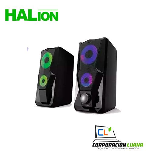PARLANTE HALION ( HA-S229 ) 20 WATTS | NEGRO | LED- RGB