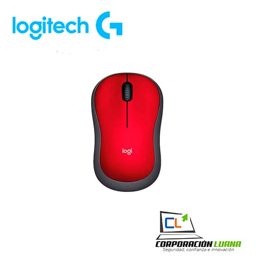 Foto del producto MOUSE INALAMBRICO LOGITECH M185 ( 910-003635 ) ROJO C/ NEGRO                                                                                          