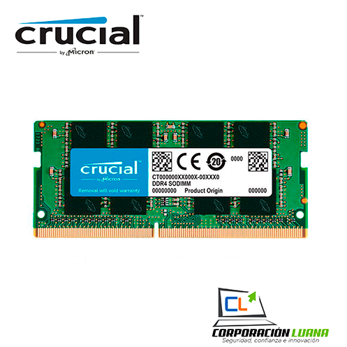 Foto del producto MEMORIA SODIMM CRUCIAL DDR4 16GB/2666 ( CT16G4SFS8266 )                                                                                               