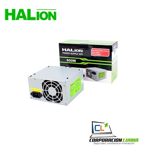 Foto del producto FUENTE DE PODER MINI HALION ( MICRO ATX-600W ) 600W