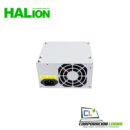 Imagen de FUENTE DE PODER MINI HALION ( MICRO ATX-600W ) 600W