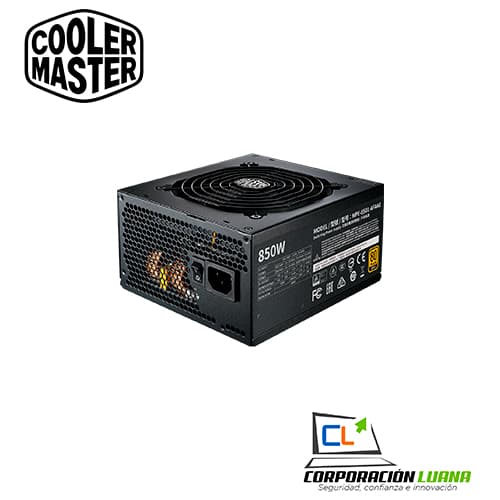 Imagen de FUENTE DE PODER COOLER MASTER MWE V2 ( MPE-8501-AFAAG-U2 ) 850W | 80 PLUS GOLD | FULL- MODULAR