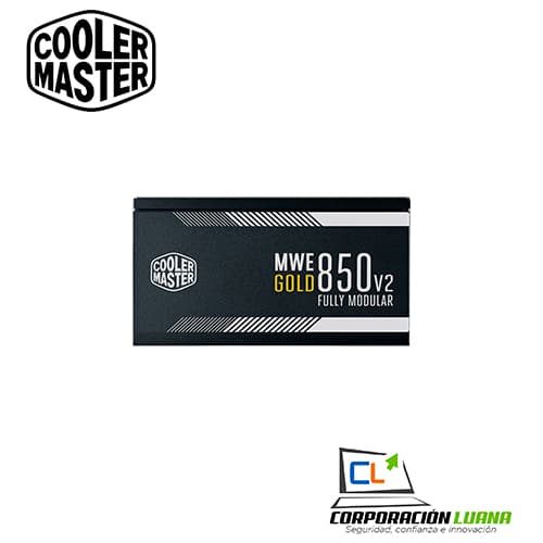 Imagen de FUENTE DE PODER COOLER MASTER MWE V2 ( MPE-8501-AFAAG-U2 ) 850W | 80 PLUS GOLD | FULL- MODULAR