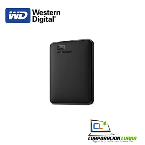 Foto del producto DISCO DURO EXTERNO WESTER DIGITAL 2TB ELEMENTS ( WDBU6Y0020BBK-EB ) NEGRO                                                                             