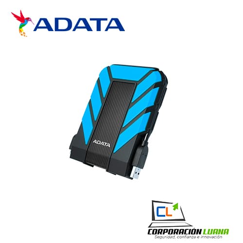 Foto del producto DISCO DURO EXTERNO ADATA HD710 PRO 2TB ( AHD710P-2TU31-CBL ) AZUL C/ NEGRO | USB 3.0 | ANTI GOLPE