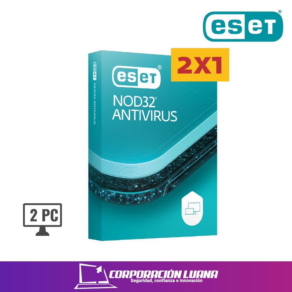 ANTIVIRUS  ESET NOD 32 ( S11010192 ) 2 PC ( 2X1 ) | 12 MESES