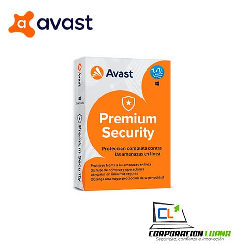 Foto del producto LICENCIA ANTIVIRUS AVAST PREMIUM SECURITY ( 1 USER -1 PC ) 1 + 1 | 12 MESES