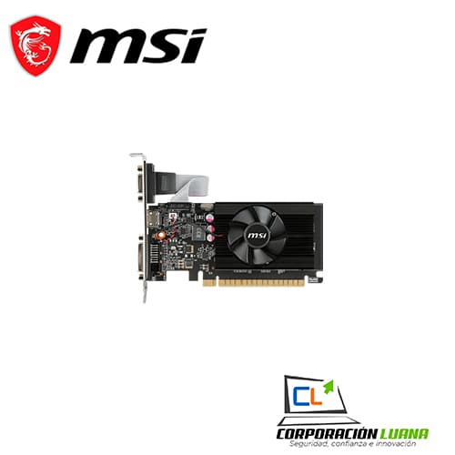 Imagen de TARJETA VIDEO MSI GEFORCE GT 710 2GB DDR3 ( GT 710 2GD3 LP ) 64 BIT                                                                                   