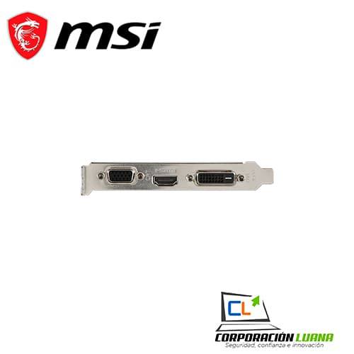 Imagen de TARJETA VIDEO MSI GEFORCE GT 710 2GB DDR3 ( GT 710 2GD3 LP ) 64 BIT                                                                                   