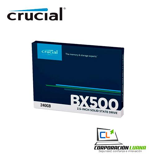 SSD SOLIDO CRUCIAL 240GB ( BX500 ) CAJA