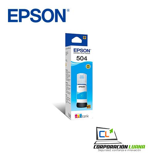 TINTA EPSON  T504220-AL 504 CIAN ( C13T03N22A ) L4150 / L4160 / L6171 + | 70ML
