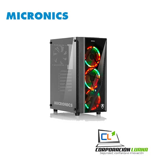 Foto del producto CASE MICRONICS KRATOSS C8008 HD USB 3.0 4 FAN 12CM 2RING RGB VIDRIO