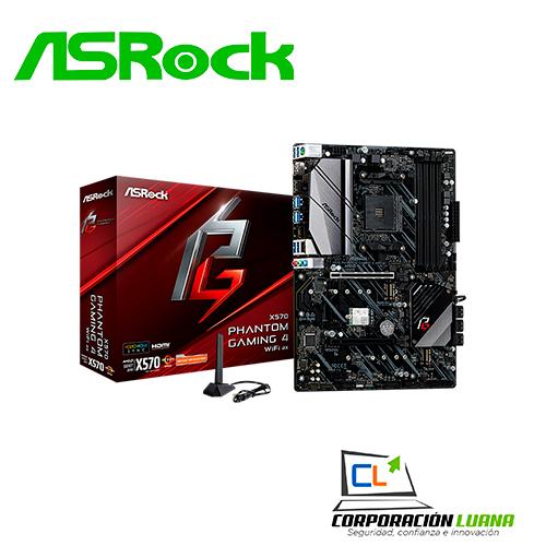 MOTHERBOARD ASROCK X570 PHANTOM GAMING 4 AX ( X570-P-G-AX ) AM4 | DDR4 | WIFI | LED RGB