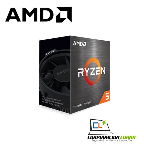 Foto del producto PROCESADOR AMD RYZEN 5 5600X 6 CORE 4.2 GHZ AM4 RETAIL 100-100000065BOX