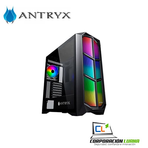 Foto del producto CASE ANTRYX RX 470 ( AC-RX470K ) S/FUENTE | 1 FAN ARGB | VIDRIO TEMPLADO