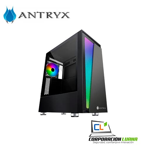 Foto del producto CASE ANTRYX RX 450 USB3.0, ARGB FAN X1, C/CINTA LED, VIDRIOTEMPLADO  (AC-RX450K)