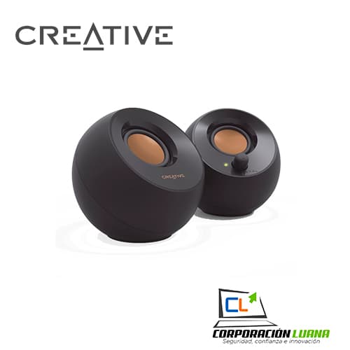 Foto del producto PARLANTE CREATIVE PEBBLE 2.0 BLACK (PN 51MF1680AA000)