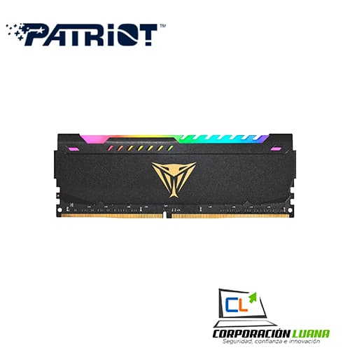 Foto del producto MEMORIA RAM PATRIOT VIPER STEEL 16GB 3600 MHZ ( PVSR416G360C0 ) DDR4 | NEGRO | LED RGB