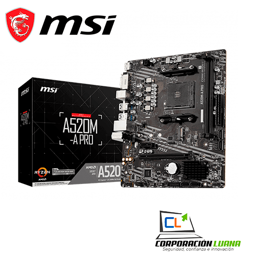 MOTHERBOARD MSI A520M A PRO ( A520M-A-PRO ) AM4 | DDR4