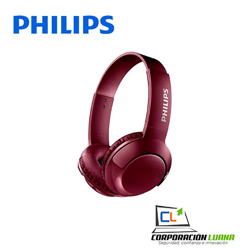 AUDICONO CON MICROFONO PHILIPS  SHB3075RD BASS+ RED