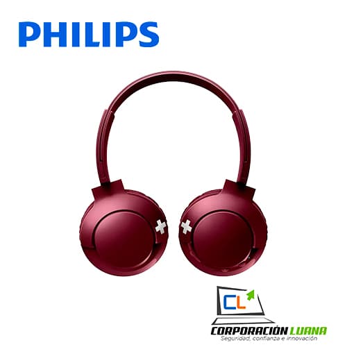 Imagen de AUDICONO CON MICROFONO PHILIPS  SHB3075RD BASS+ RED