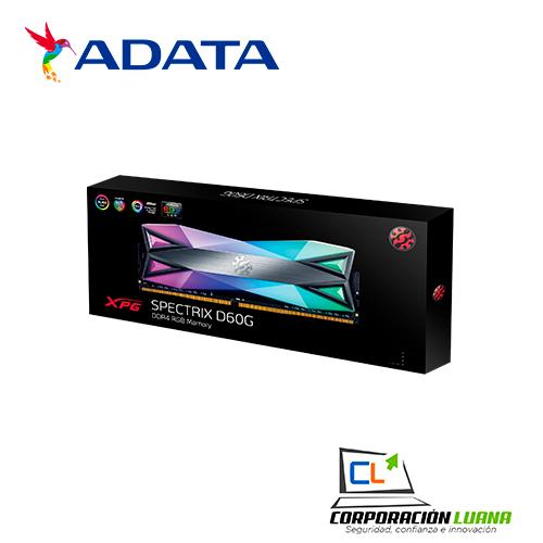 MEMORIA RAM XPG SPECTRIX D60G 8GB 3200MHZ ( AX4U32008G16A-ST60 ) DDR4 | LED RGB