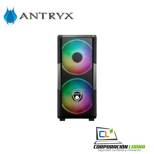 Imagen de CASE ANTRYX FX CRUISER BLACK, ARGB FAN X3, VIDRIO TEMPLADO &MESH (AC-FX573K)