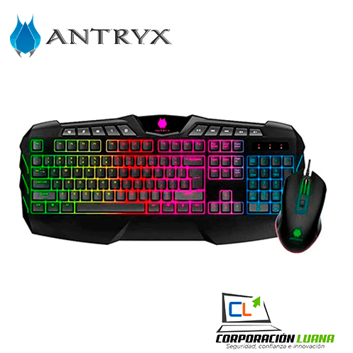 COMBO GAMING TECLADO + MOUSE ANTRYX CHROME STORM GC-1200(AGC-CS1200-SP)