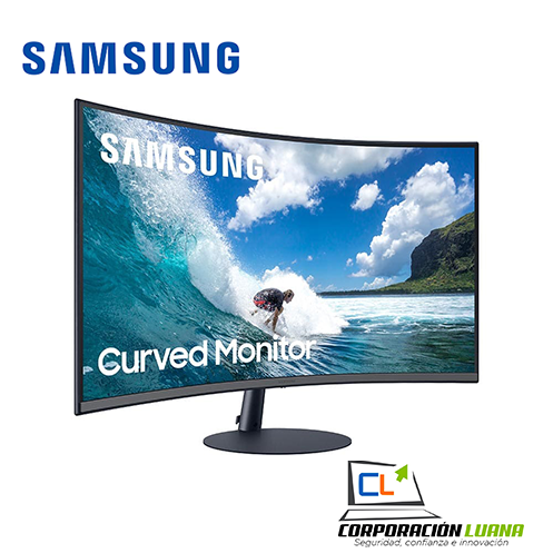 Imagen de MONITOR SAMSUNG CURVO 27" ( C27T550FDL ) VA | FHD | PARLANTE - HDMI - VGA - DP