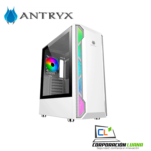 CASE ANTRUX RX 430 WHITE ( AC-RX430W ) S/FUENTE | 1 FAN ARGB | VIDRIO TEMPLADO