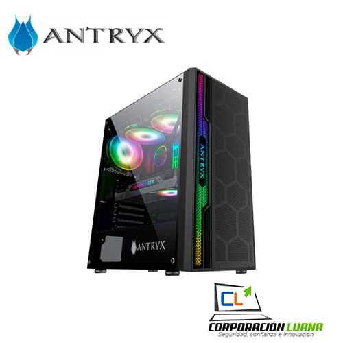 Imagen de CASE C/FUENTE B500W ANTRYX XTREME NC-251, C/CINTA LED, VIDRIOTEMPLADO (AC-XNC251K-500CP)