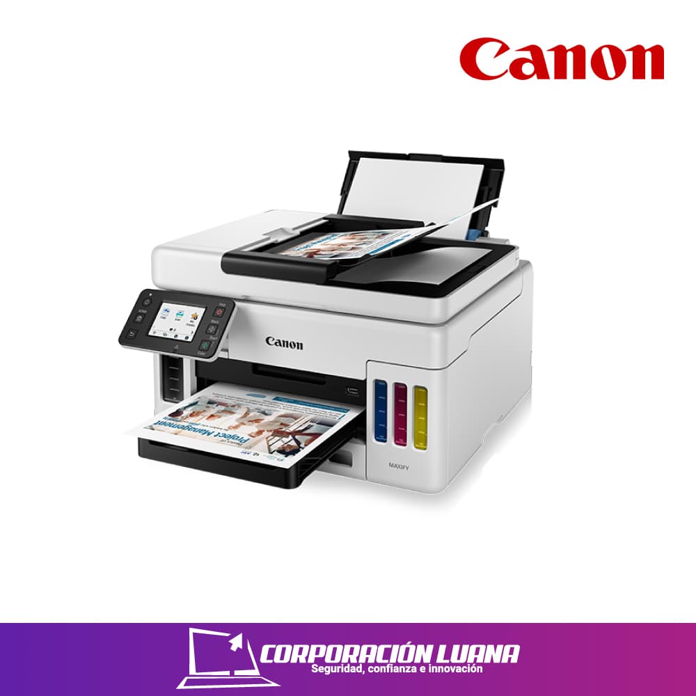 Foto del producto IMPRESORA MULTIFUNCIONAL DE TINTA CONTINUA CANON MAXIFY GX6010 IMPRIME ESCANEA FOTOCOPIA WI-FI