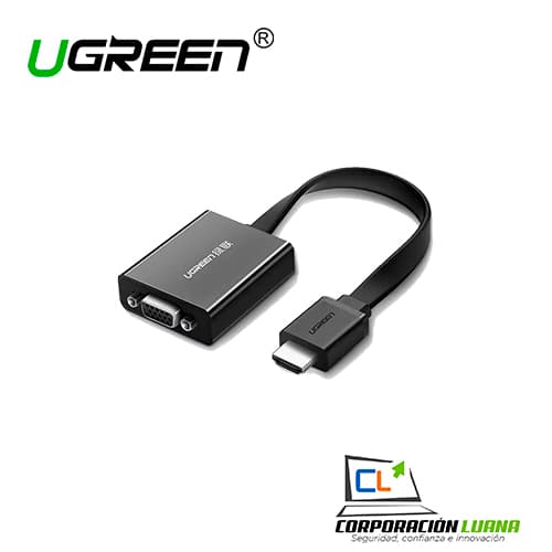 Foto del producto ADAPTADOR UGREEN HDMI A VGA BLACK 40248