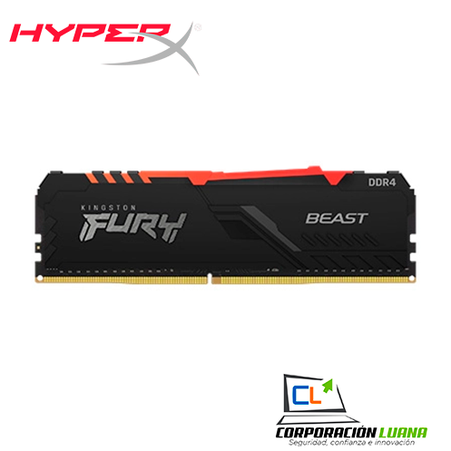 Foto del producto MEMORIA RAM HYPERX FURY BEAST ( KF432C16BB1A/16 ) 16GB ( 1X16 ) | 3200 MHZ | LED - RGB
