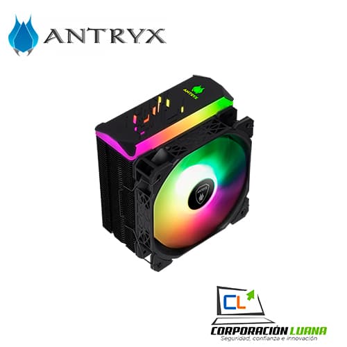 COOLER PARA PROCESADOR ANTRYX MIRAGE 510 ( ACC-510A ) BLACK | LED ARGB