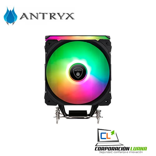 Imagen de COOLER PARA PROCESADOR ANTRYX MIRAGE 510 ( ACC-510A ) BLACK | LED ARGB