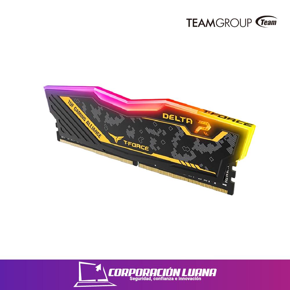 MEMORIA RAM TEANGROUP T-FORCE DELTA 16GB 3200 MHZ ( TF9D416G3200HC16F01 ) DDR4 | LED RGB