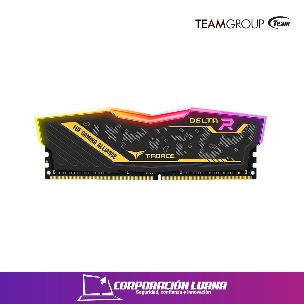 MEMORIA RAM TEANGROUP T-FORCE DELTA 16GB 3200 MHZ ( TF9D416G3200HC16F01 ) DDR4 | LED RGB