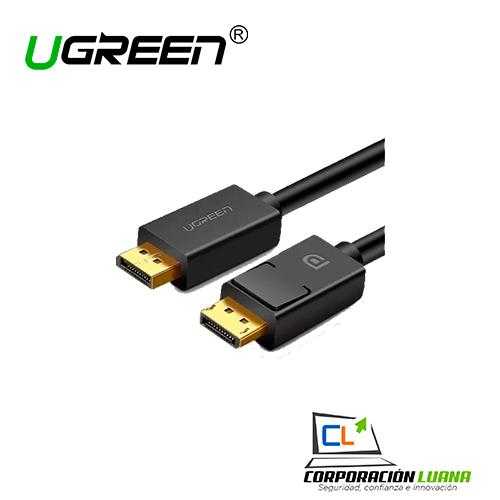 CABLE DISPLAYPORT 4K MACHO A MACHO UGREEN ( 10211 ) 2 METROS | NEGRO