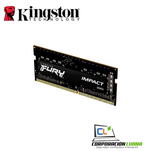 Imagen de MEMORIA SODIMM RAM KINGSTON IMPACT 16GB 3200 DDR4 SODIMM