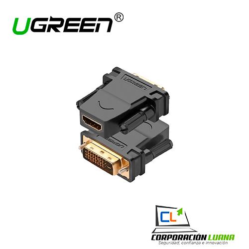 ADAPTADOR UGREEN DVI-D 24+1 MALE TO HDMI ( 20124 )
