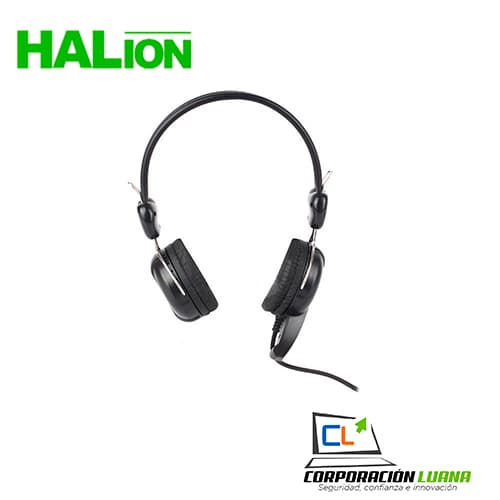 Imagen de AUDIFONOS C/MICROFONO HALION ( T15 ) NEGRO/VERDE