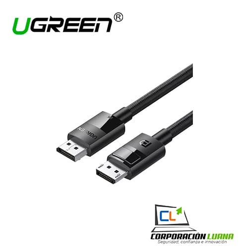 Foto del producto ADAPTADOR UGREEN ( 80393 ) DP 1.4 MACHO A MACHO 8K@60HZ 3M CABLE