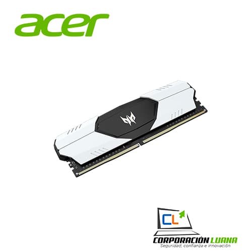Imagen de MEMORIA RAM PREDATOR TALOS 16GB 3600 MHZ ( BL.9BWWR.214 ) DDR4 | BLANCO - NEGRO