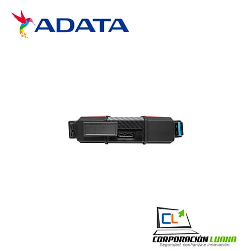 Imagen de DISCO DURO EXTERNO ADATA 2TB HD710 PRO ( AHD710P-2TU31-CRD ) NEGRO C/ ROJO | ANTI GOLPE