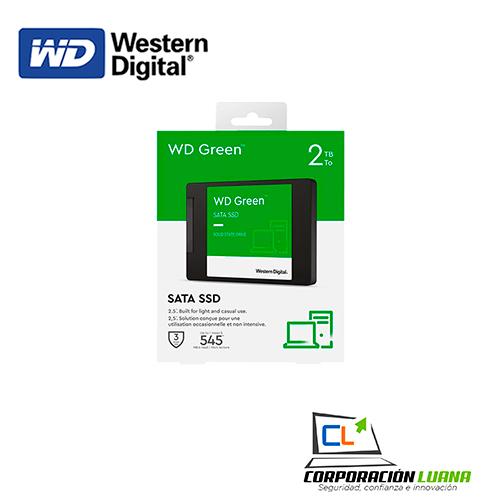 SSD WESTERN DIGITAL GREEN 2TB ( WD200T2G0A ) SATA 6GB 2.5 VERDE