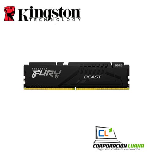 Foto del producto MEMORIA RAM KINGSTON FURY BEAST 16GB 5200 MHZ ( KF552C40BB-16 ) DDR5