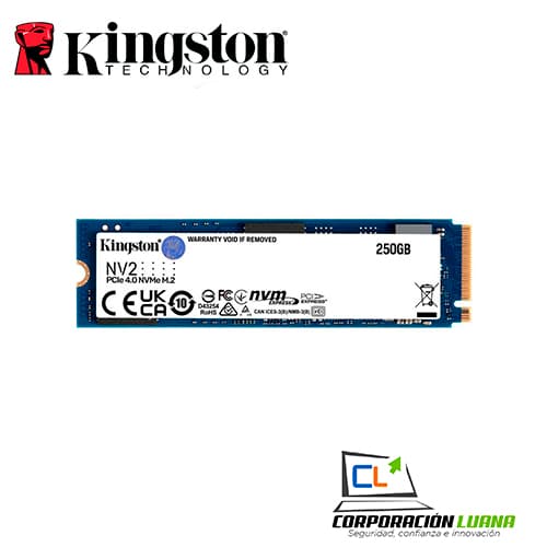 Imagen de SSD M.2 KINGSTON NV2 250GB ( SNV2S/250G ) PCIE 4.0 NVME